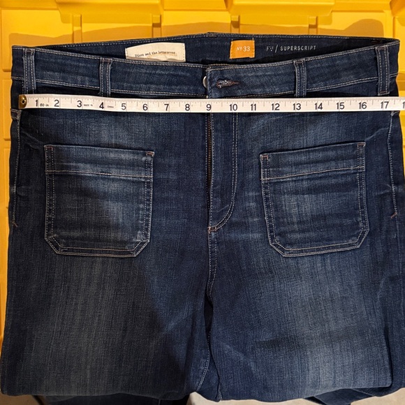 Pilcro Dark Blue Flare Jeans - Picture 9 of 11